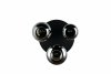 Nowoczesny plafon lampa sufitowa czarna szklane klosze uniwersalna minimalistyczna LUMINA 617030332 Trio